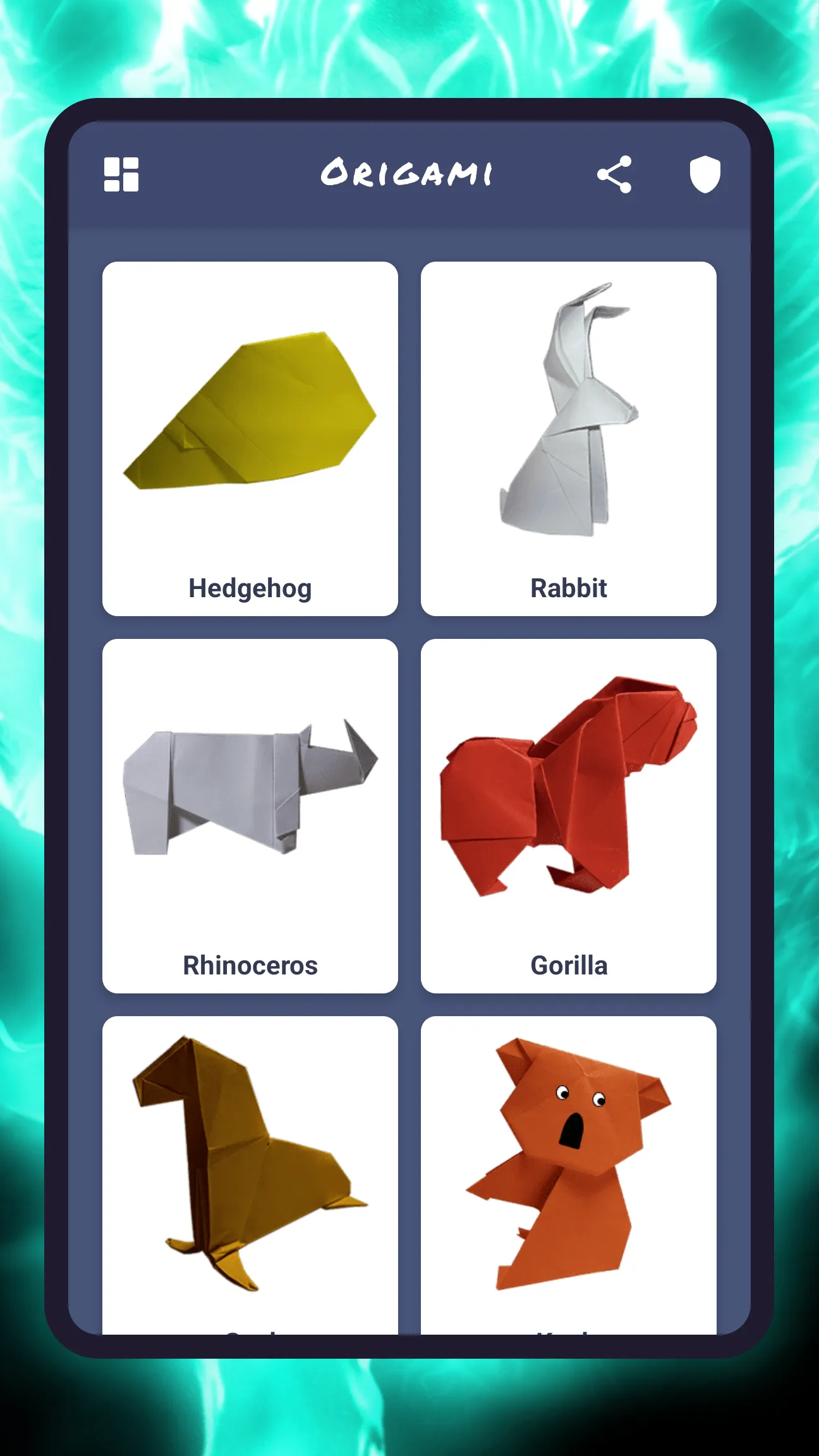 Origami animals paper DIY | Indus Appstore | Screenshot