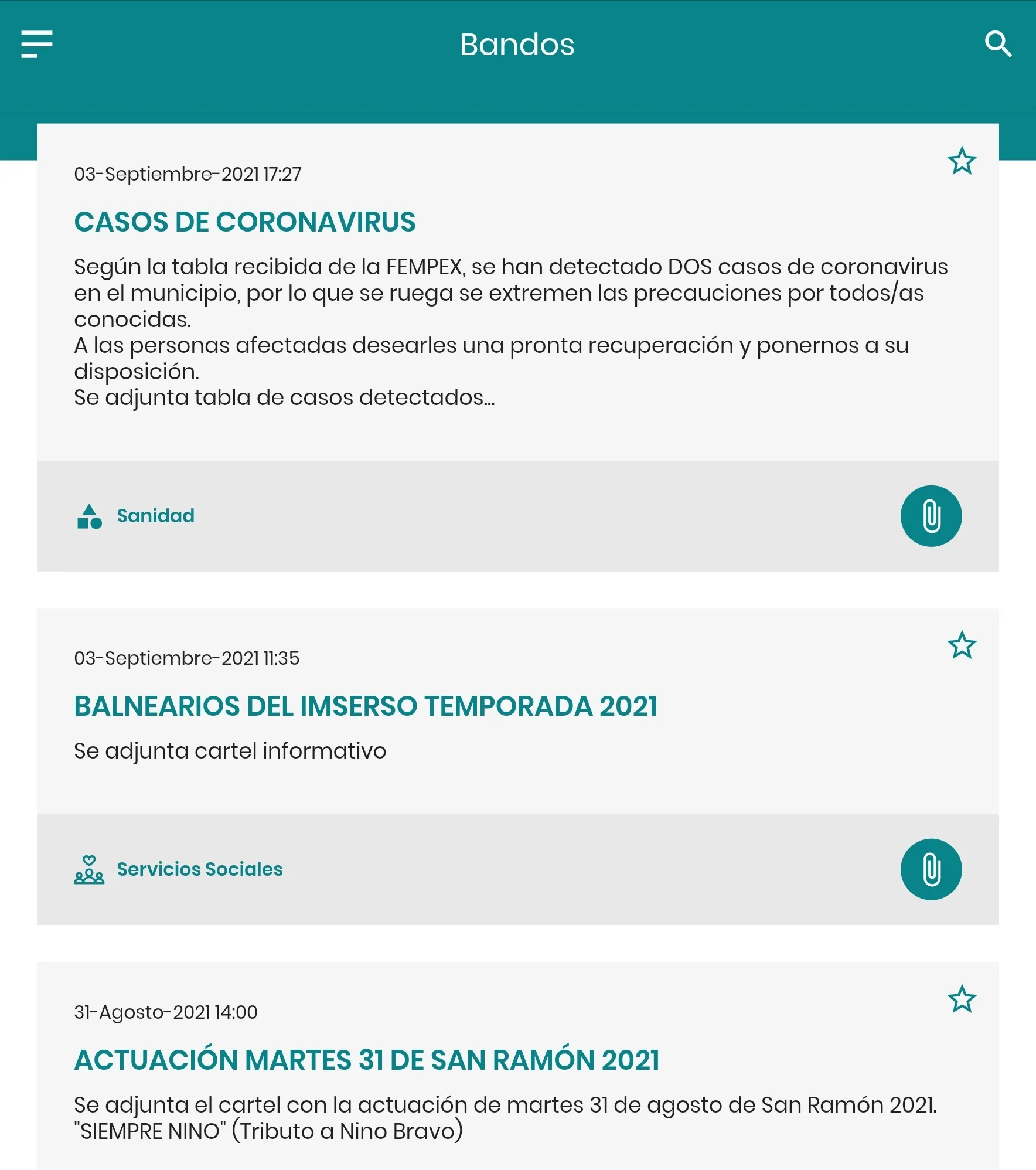 Mohedas de Granadilla Informa | Indus Appstore | Screenshot