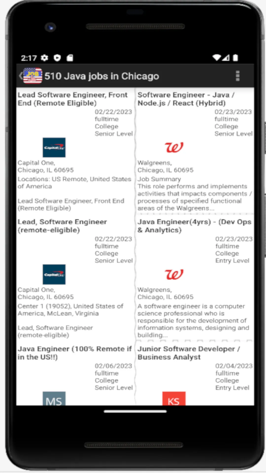 USA Jobfinder | Indus Appstore | Screenshot