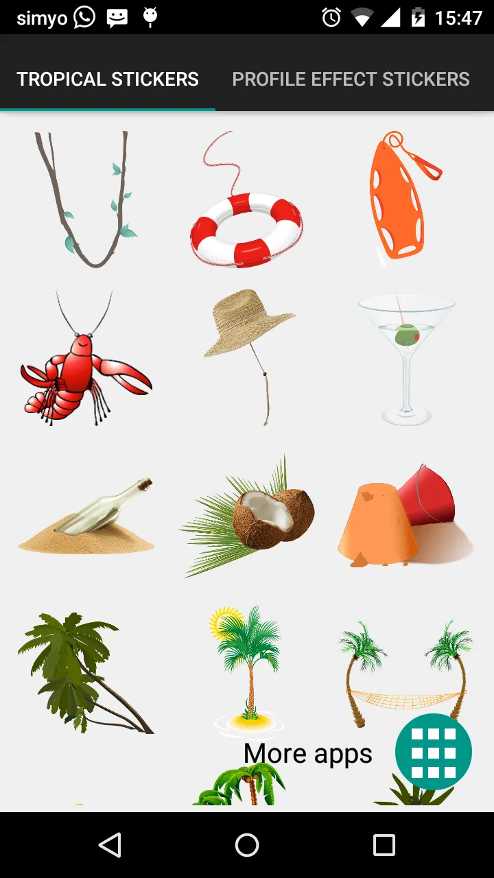 Tropical & summer stickers | Indus Appstore | Screenshot