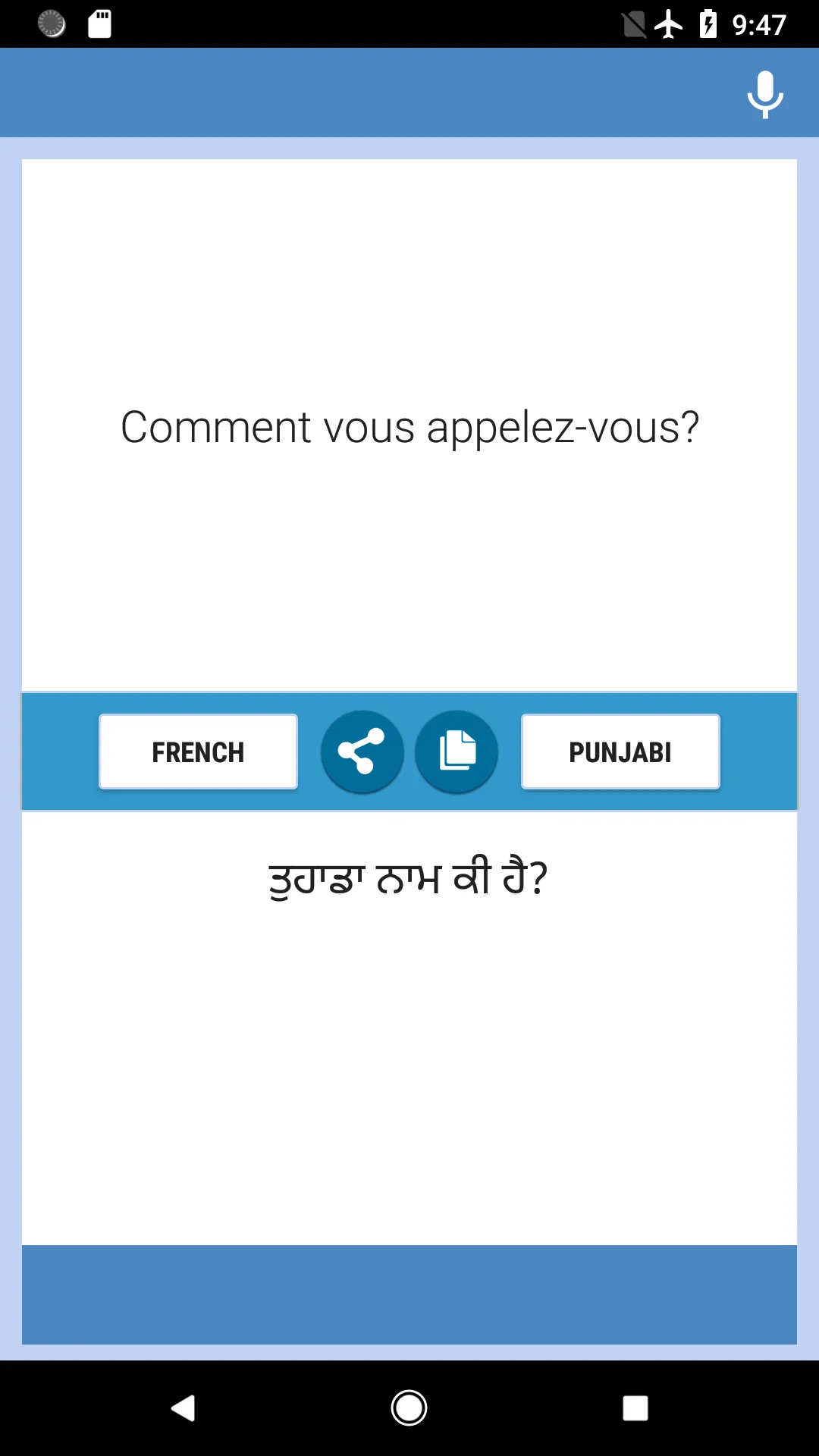 French-Punjabi Translator | Indus Appstore | Screenshot