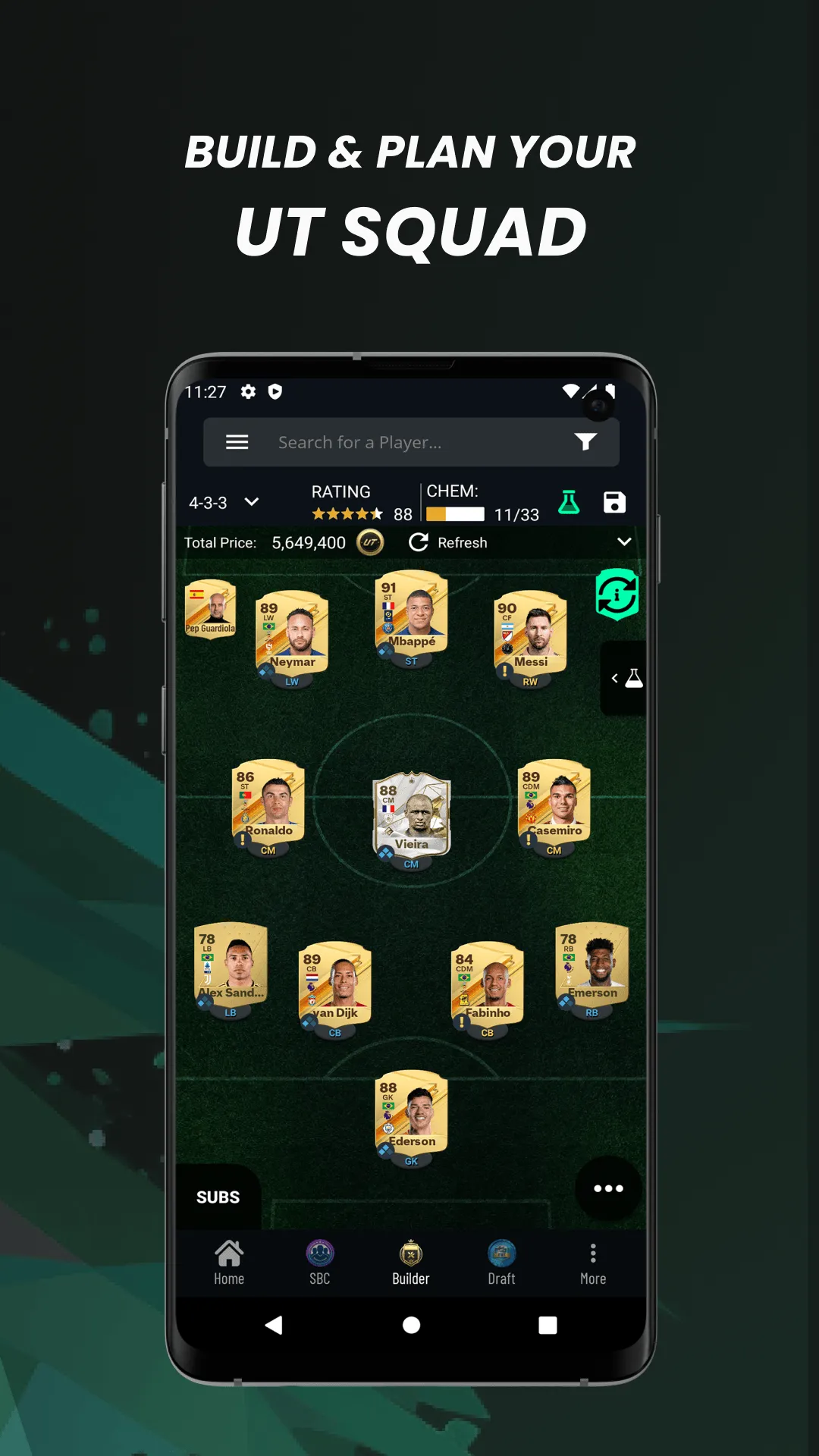 FUTBIN 24 Database & Draft | Indus Appstore | Screenshot