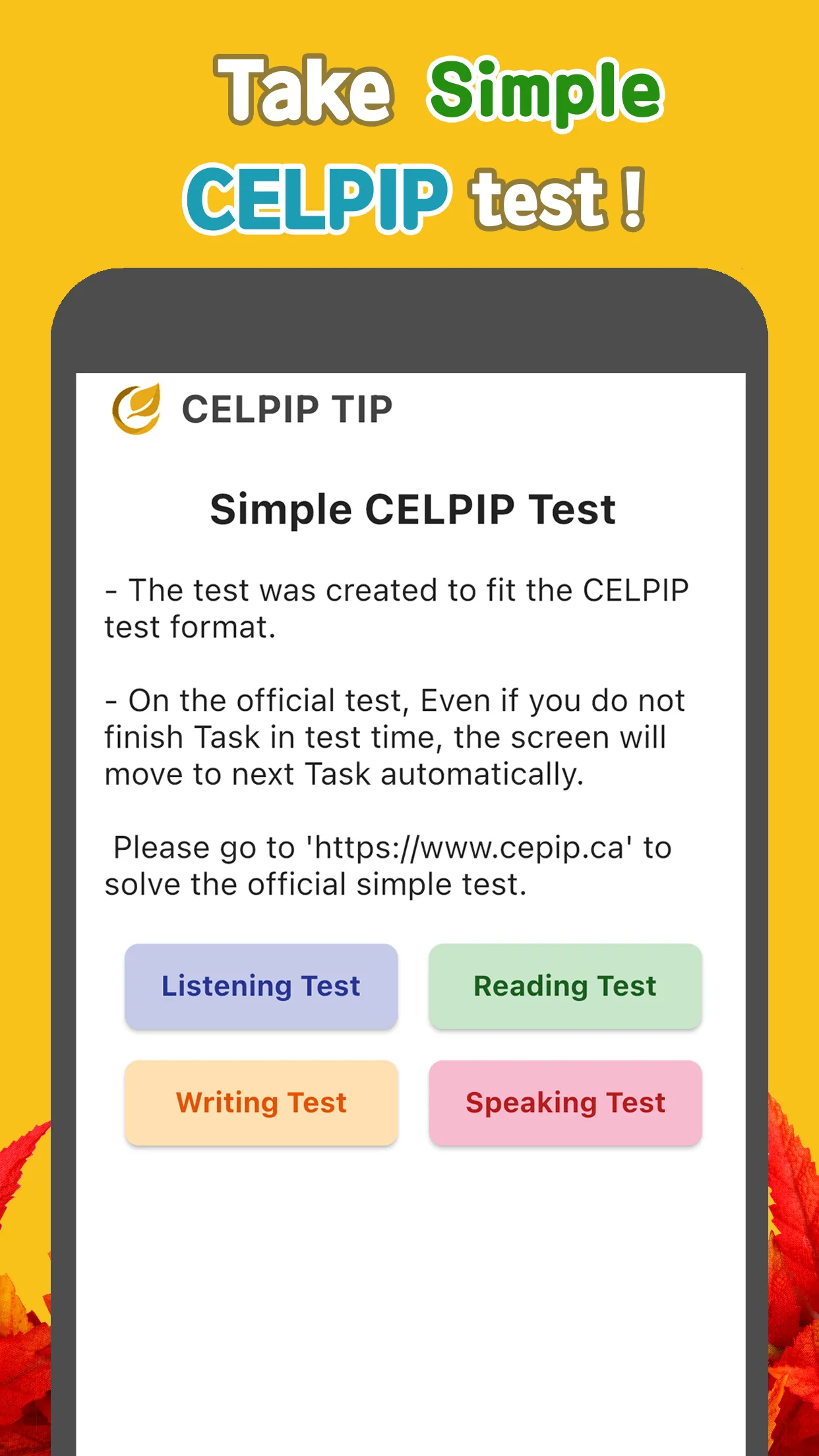 CELPIP-TIP | Indus Appstore | Screenshot