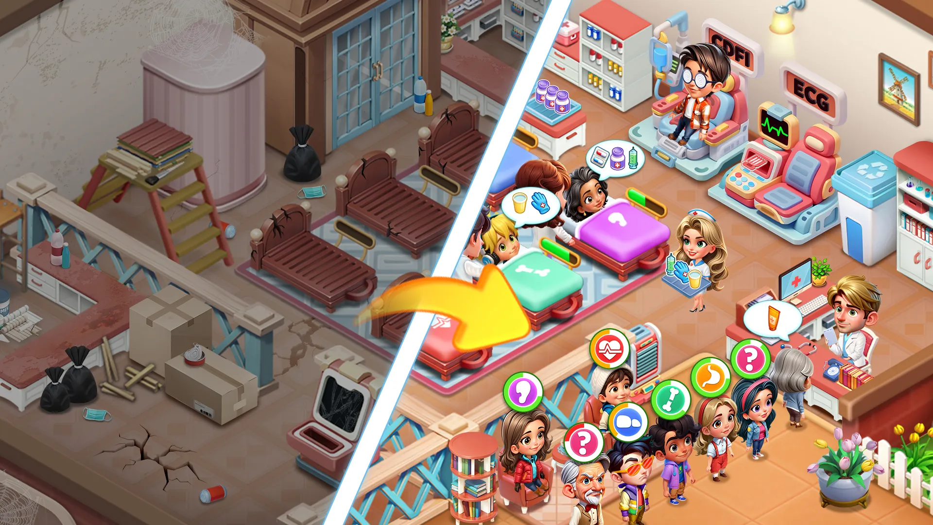 Nurse Rush:Hospital Game | Indus Appstore | Screenshot