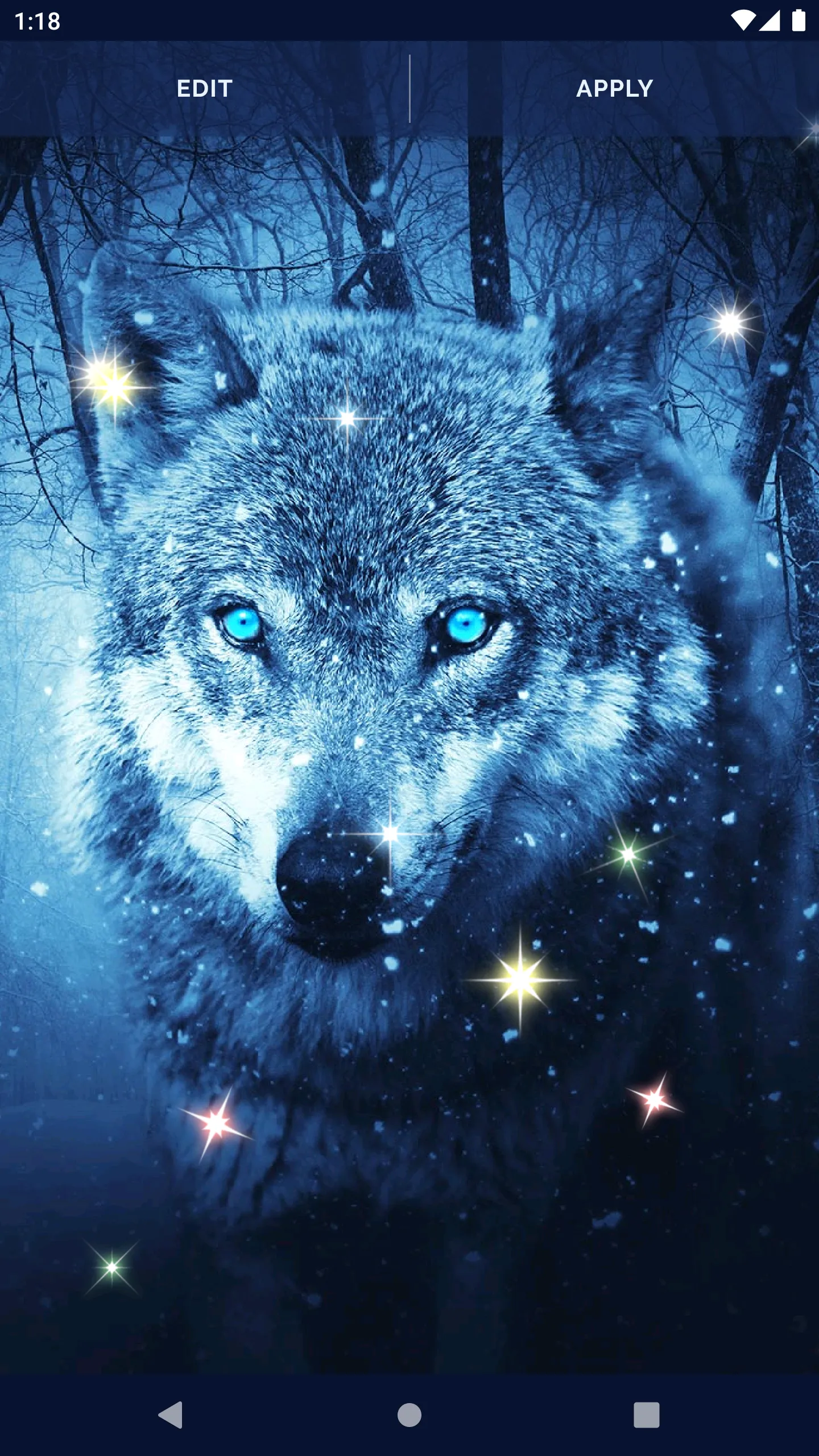 Night Wolf Live Wallpaper | Indus Appstore | Screenshot