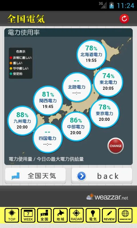 大阪天気 | Indus Appstore | Screenshot