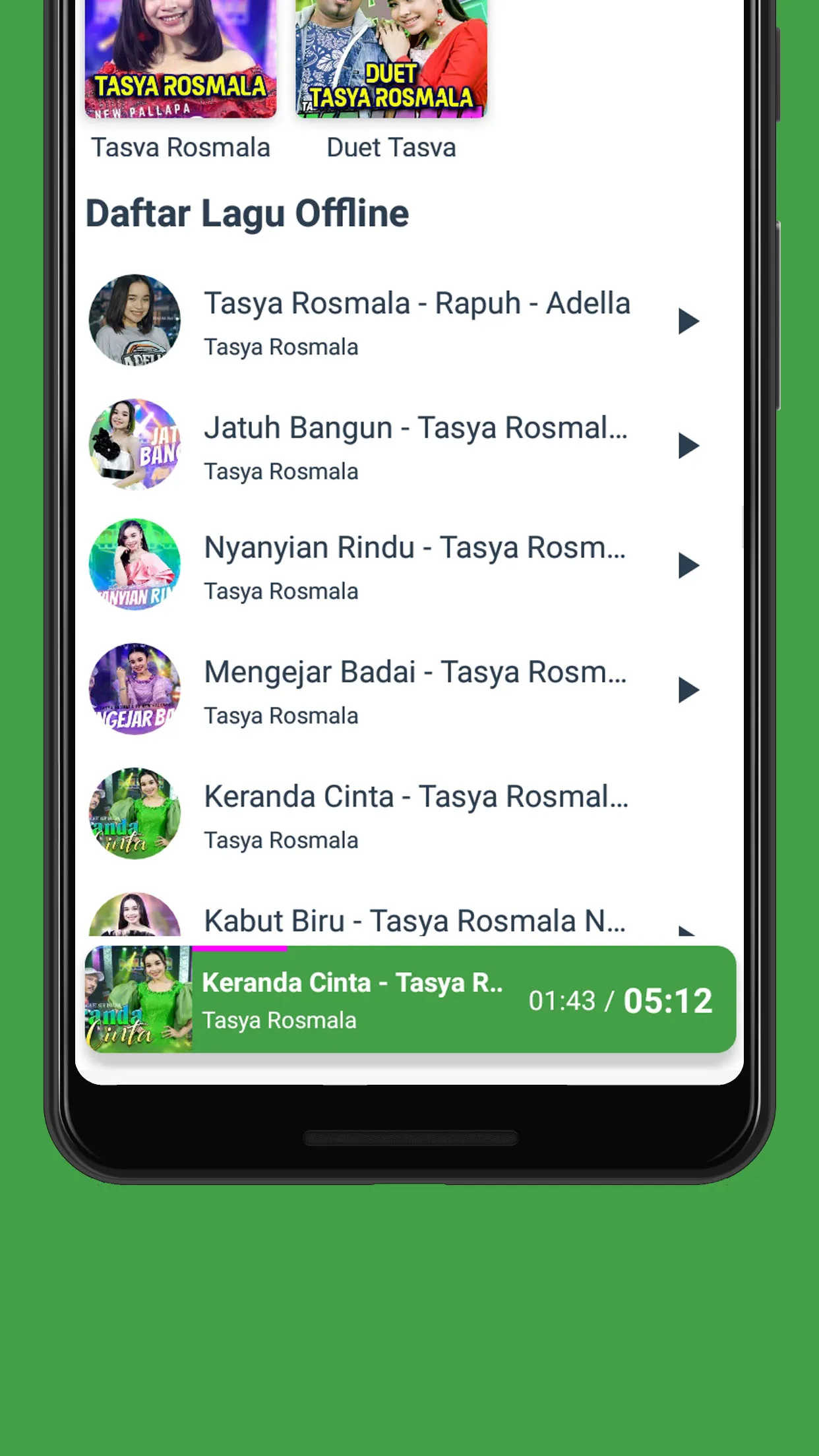 Lagu Tasya Rosmala Offline | Indus Appstore | Screenshot