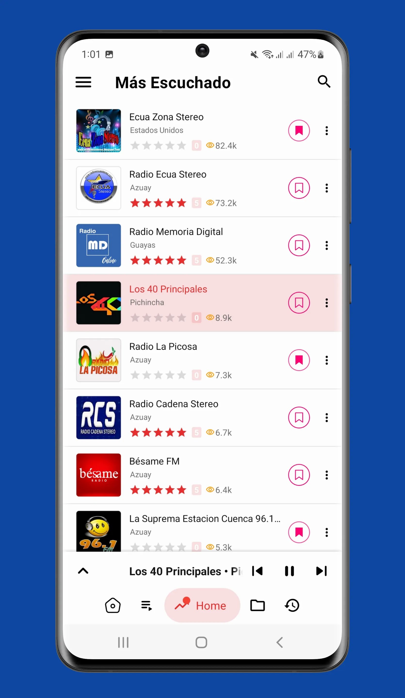 Radios Ecuador Online Emisoras | Indus Appstore | Screenshot