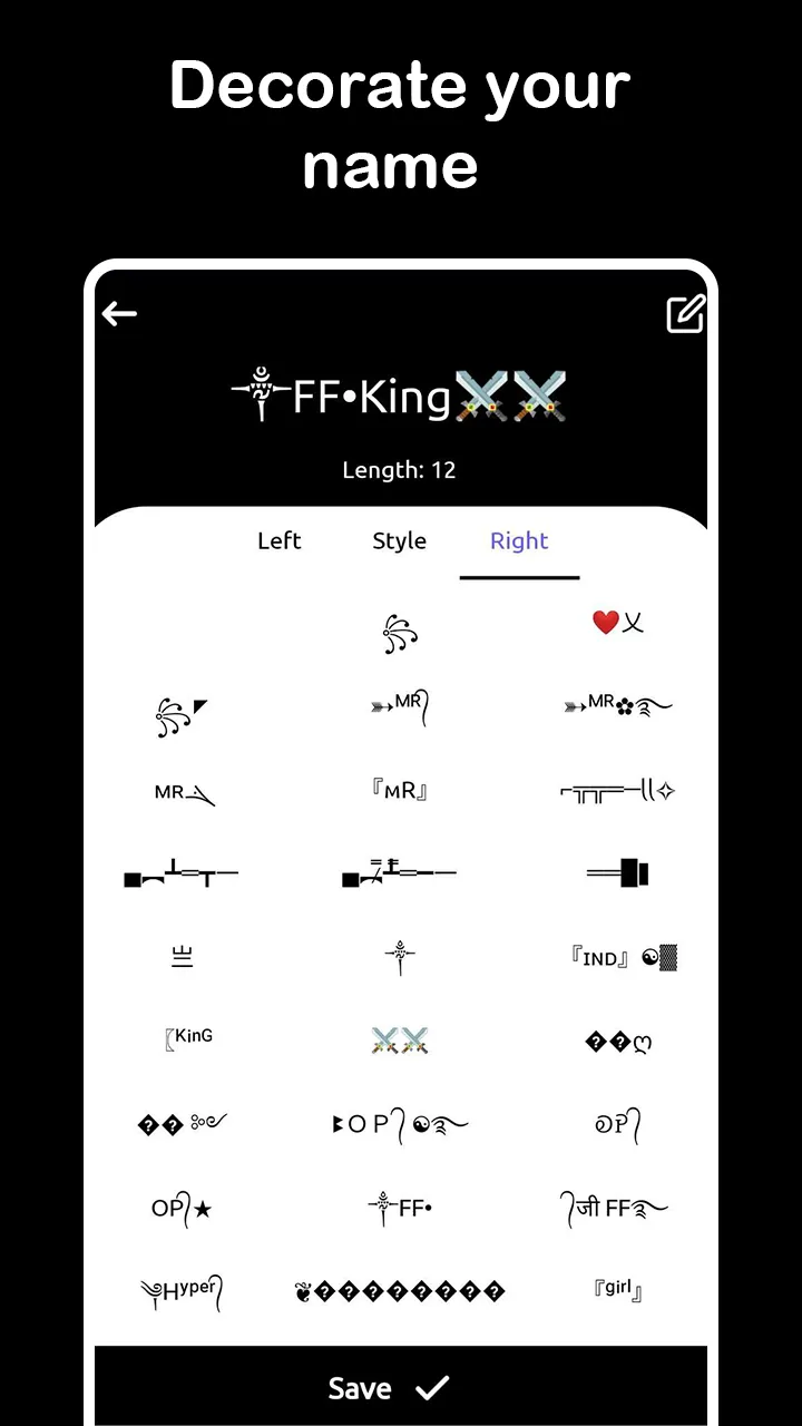 Nickname App: FF Name Style | Indus Appstore | Screenshot
