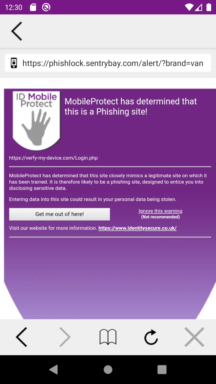 ID MobileProtect | Indus Appstore | Screenshot