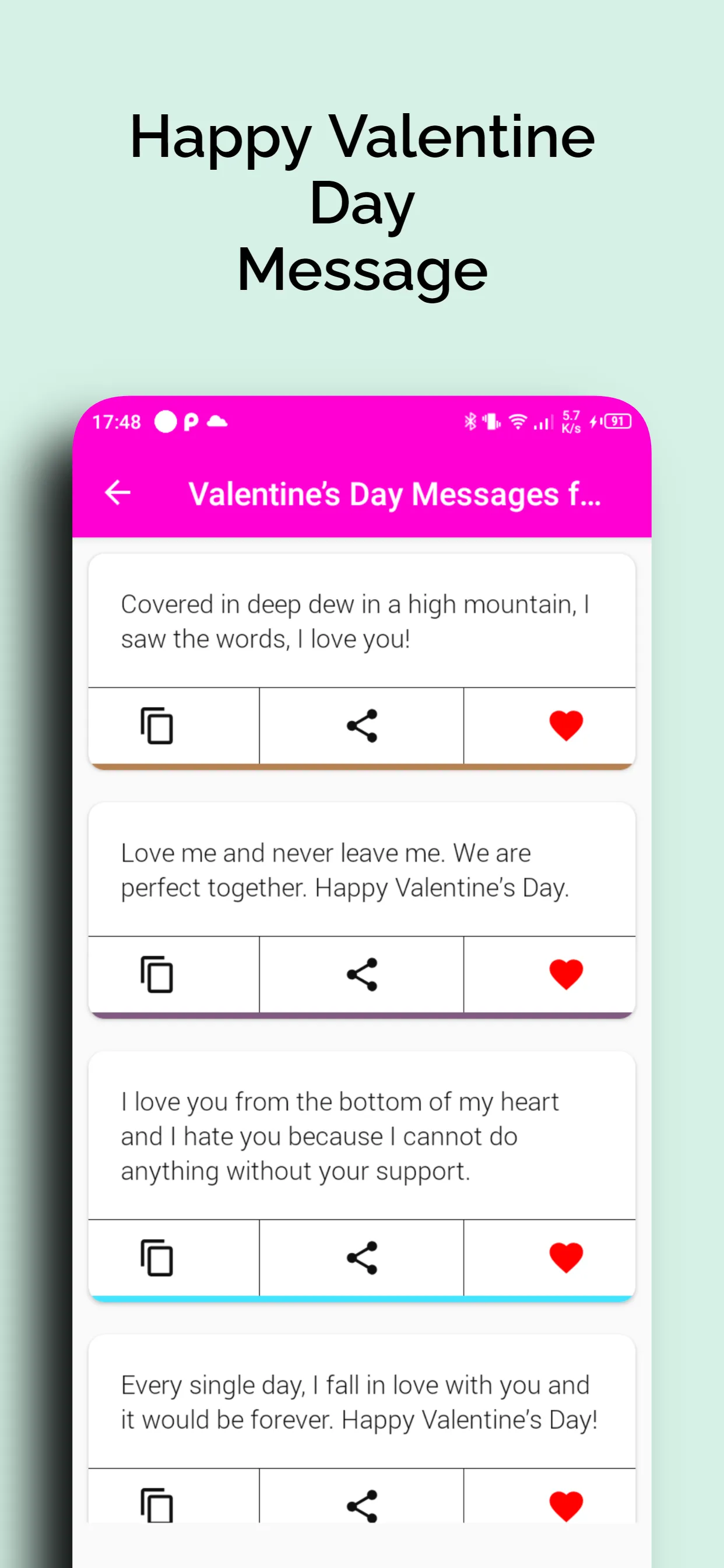 Happy Valentine Day Message | Indus Appstore | Screenshot