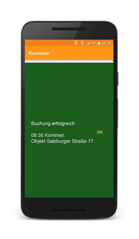 Mobile GPS Zeiterfassung | Indus Appstore | Screenshot