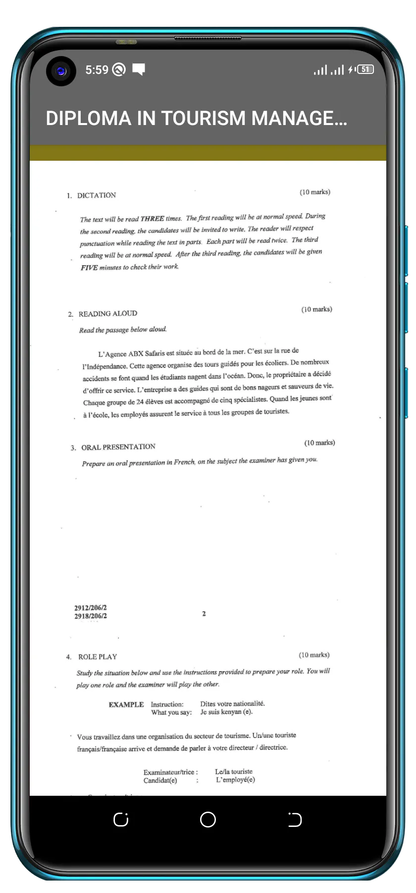 Diploma In Tourism MD 2 Papers | Indus Appstore | Screenshot