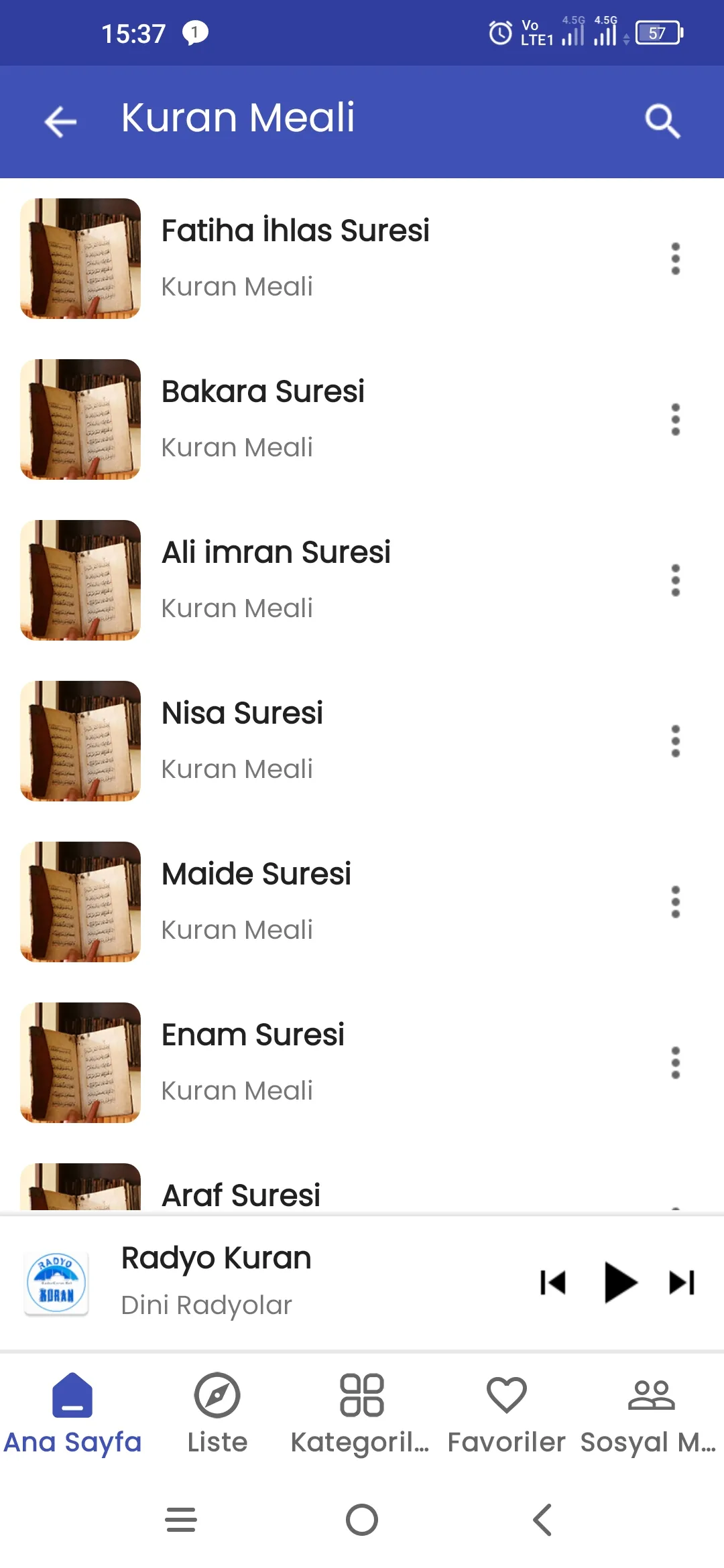 Kuran Meali  Türkçe Meal Dinle | Indus Appstore | Screenshot