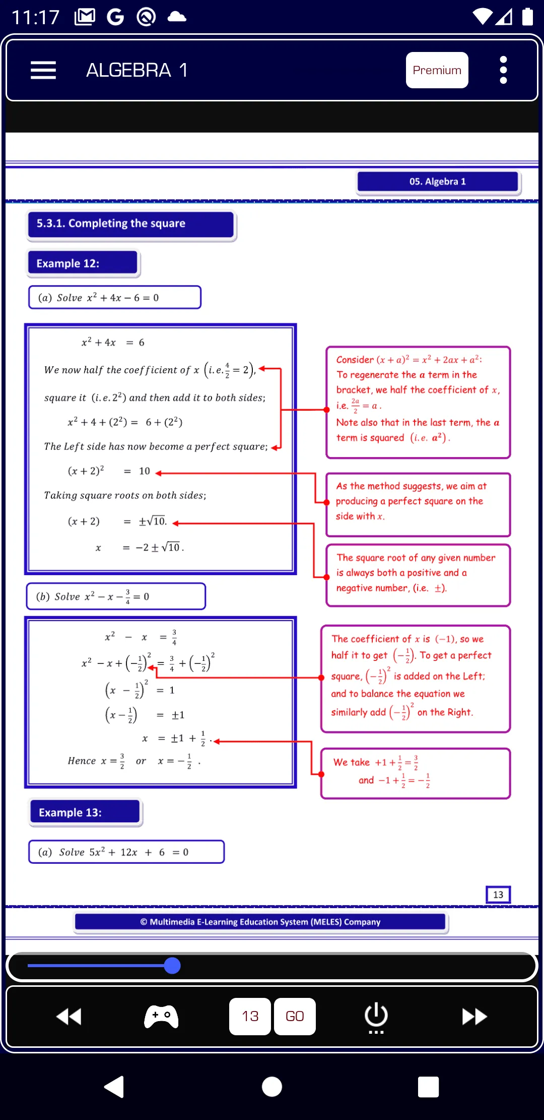 Algebra 1 Pure Math | Indus Appstore | Screenshot