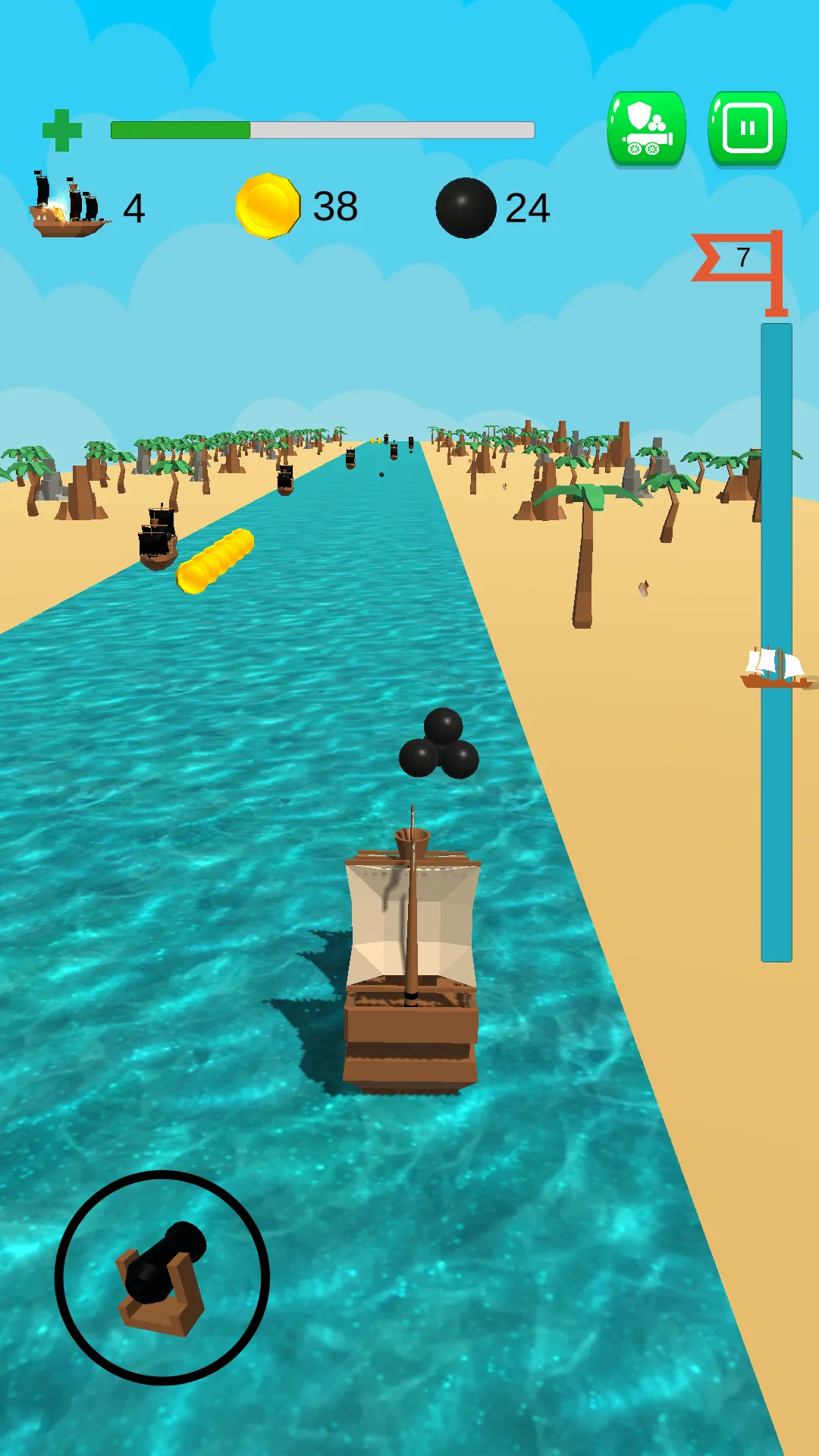 Pirate Ship Shoot and Run | Indus Appstore | Screenshot