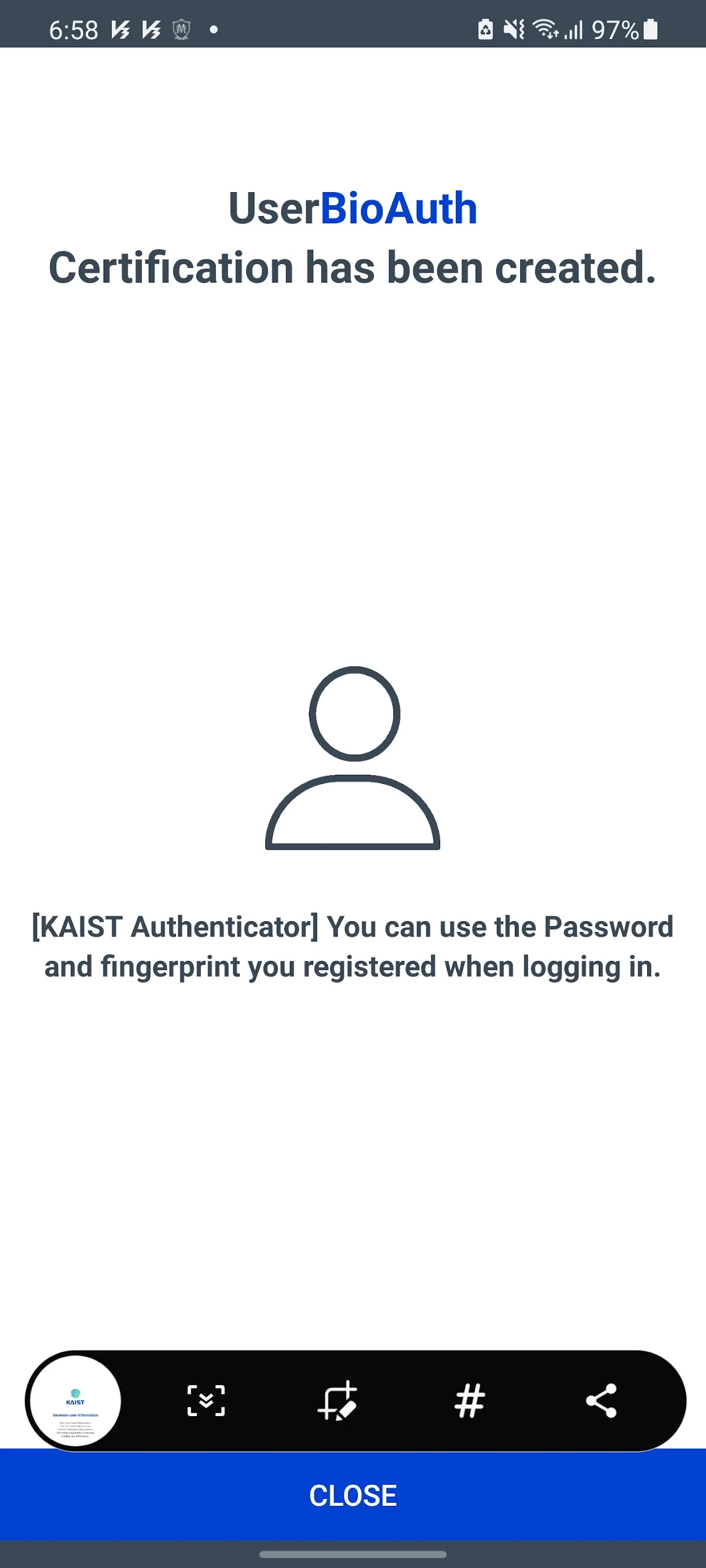 KAIST Auth | Indus Appstore | Screenshot