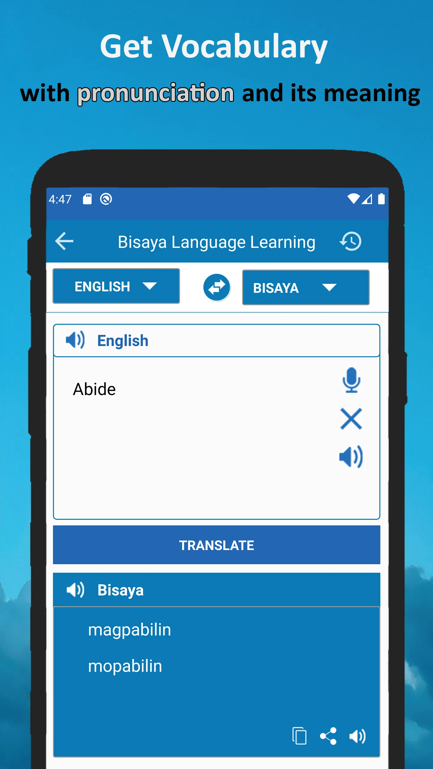 English Bisaya Dictionary | Indus Appstore | Screenshot