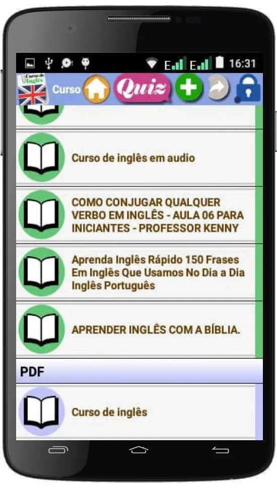 Curso de Inglês (português) | Indus Appstore | Screenshot