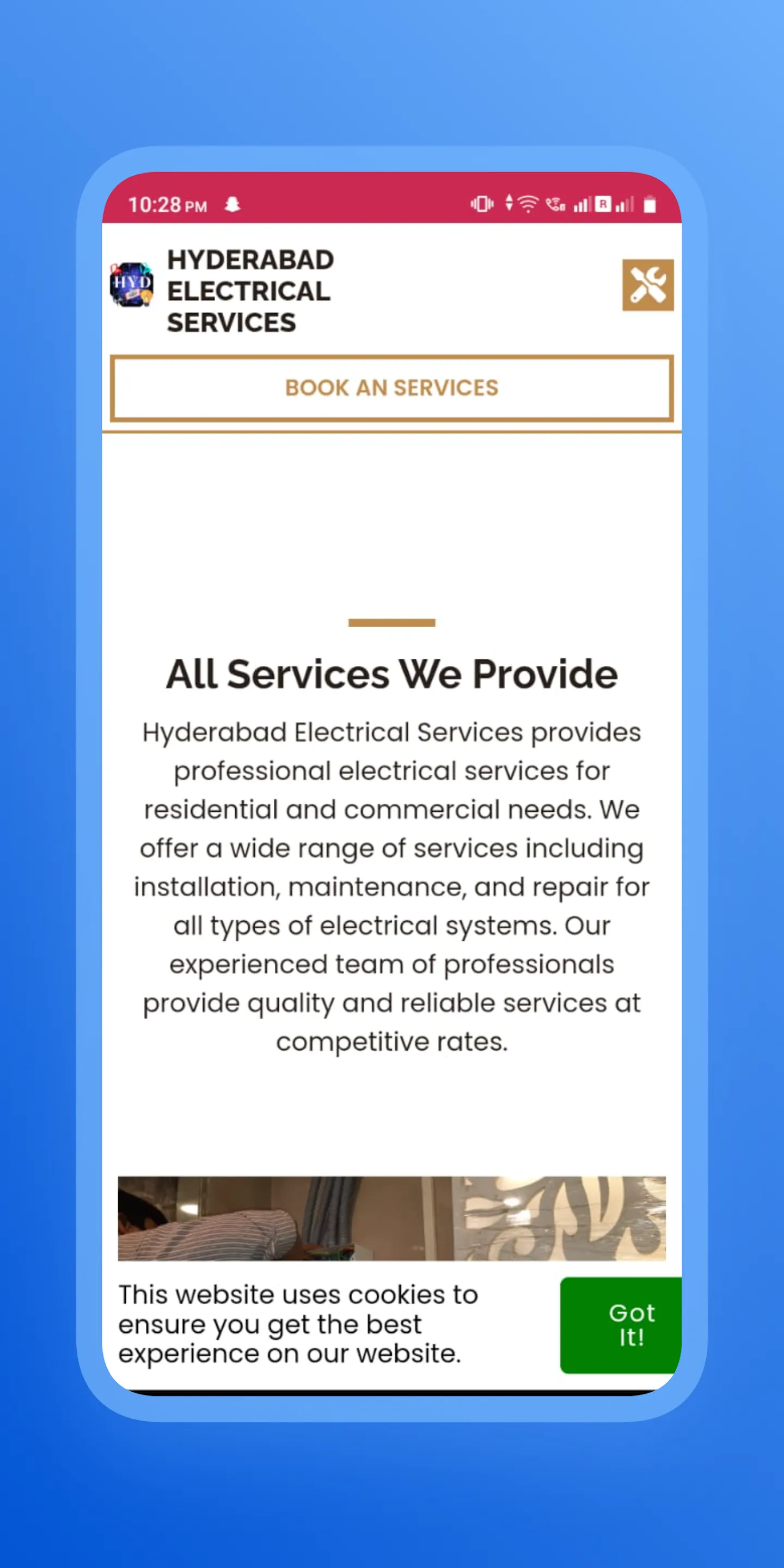 Hyderabad electrical services | Indus Appstore | Screenshot