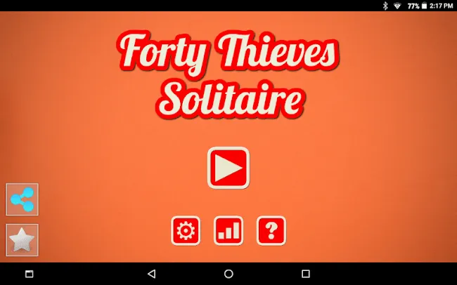 Forty Thieves Solitaire | Indus Appstore | Screenshot