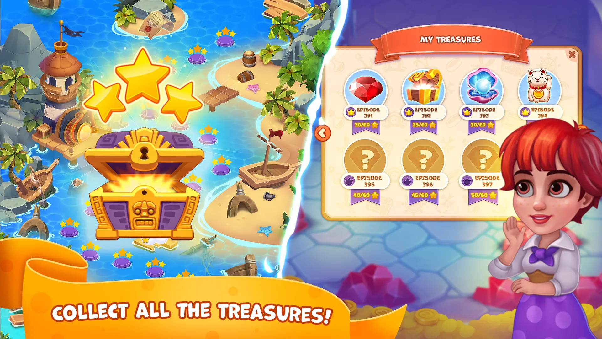 Pirate Treasures: Jewel & Gems | Indus Appstore | Screenshot