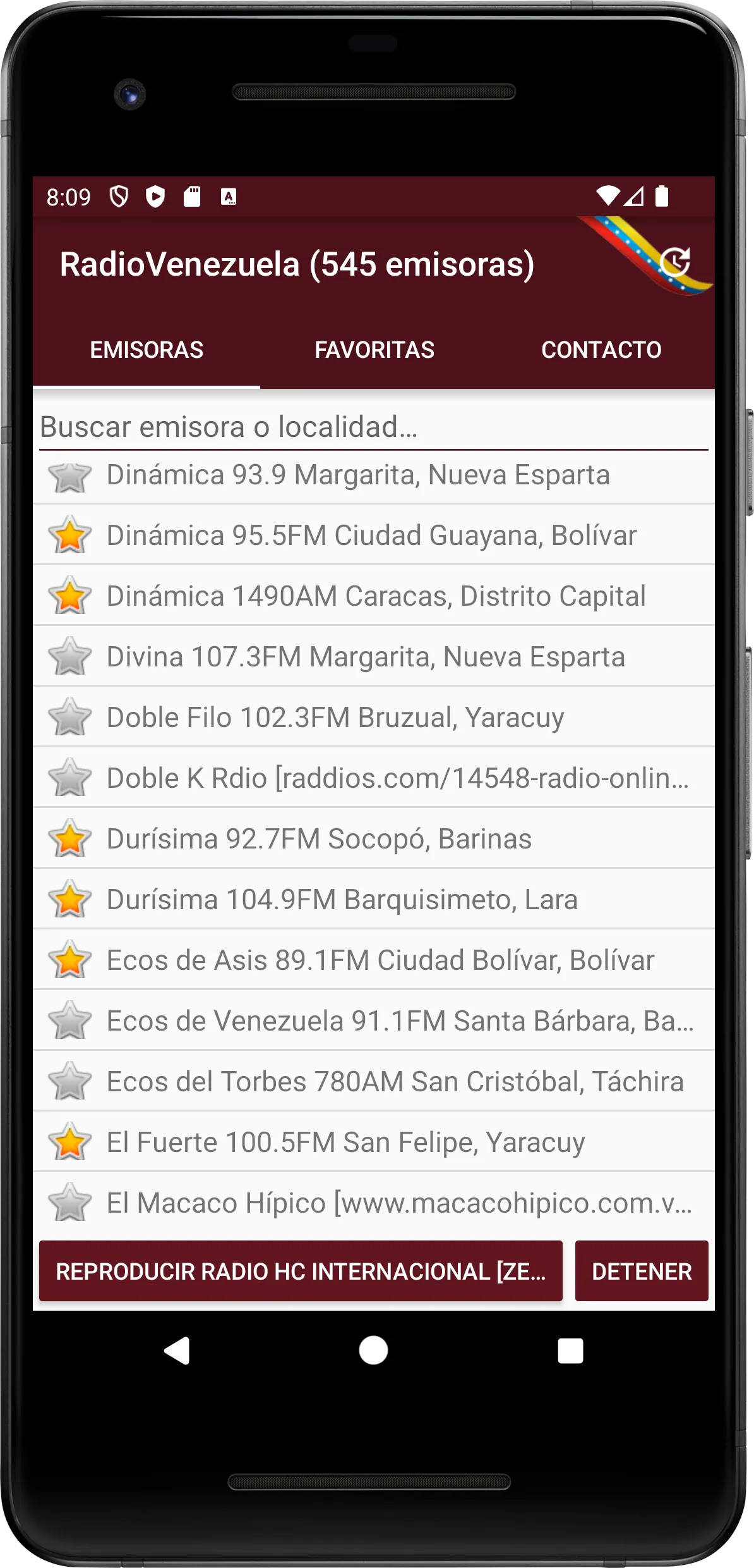 RadioVenezuela: 500+ stations | Indus Appstore | Screenshot