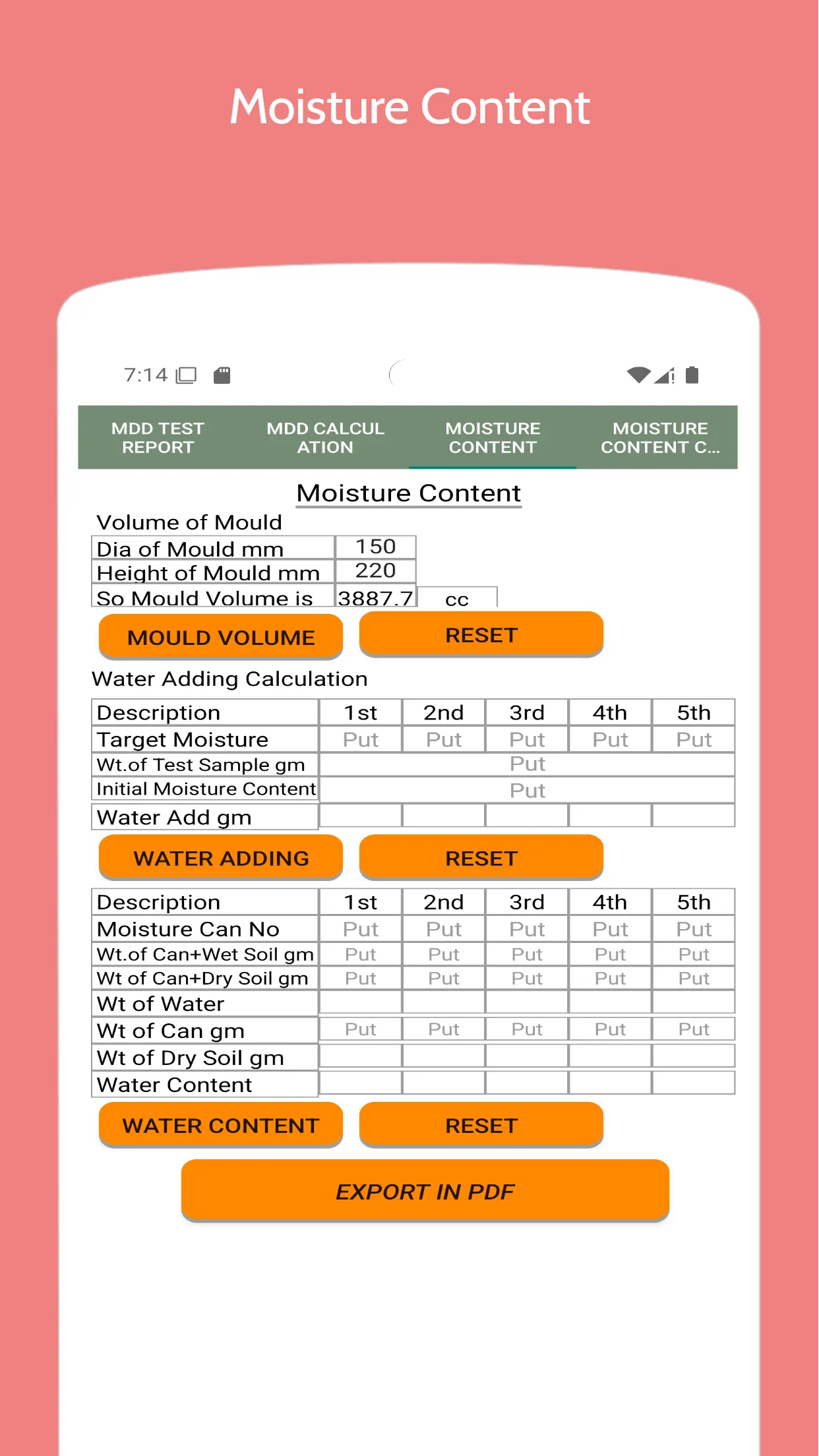 Fdd and Mdd Test-Civil Lab | Indus Appstore | Screenshot