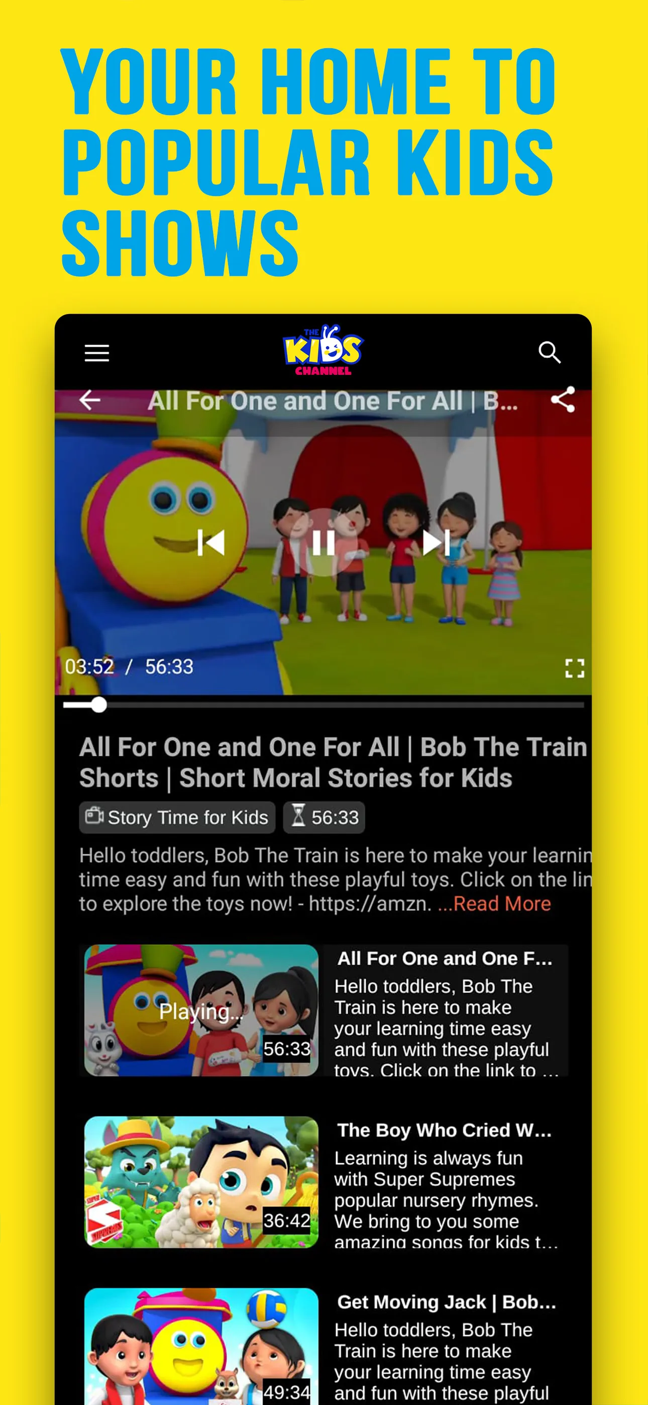 The Kids Channel | Indus Appstore | Screenshot