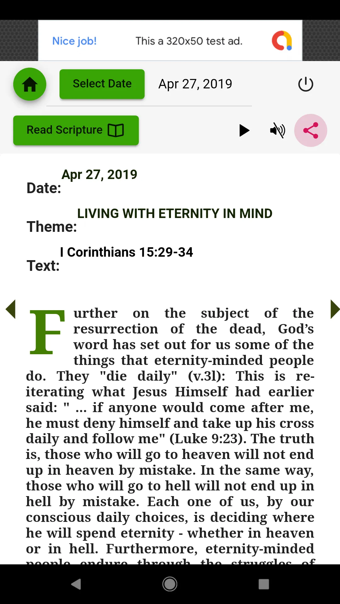 The Daily Fountain Devotional | Indus Appstore | Screenshot