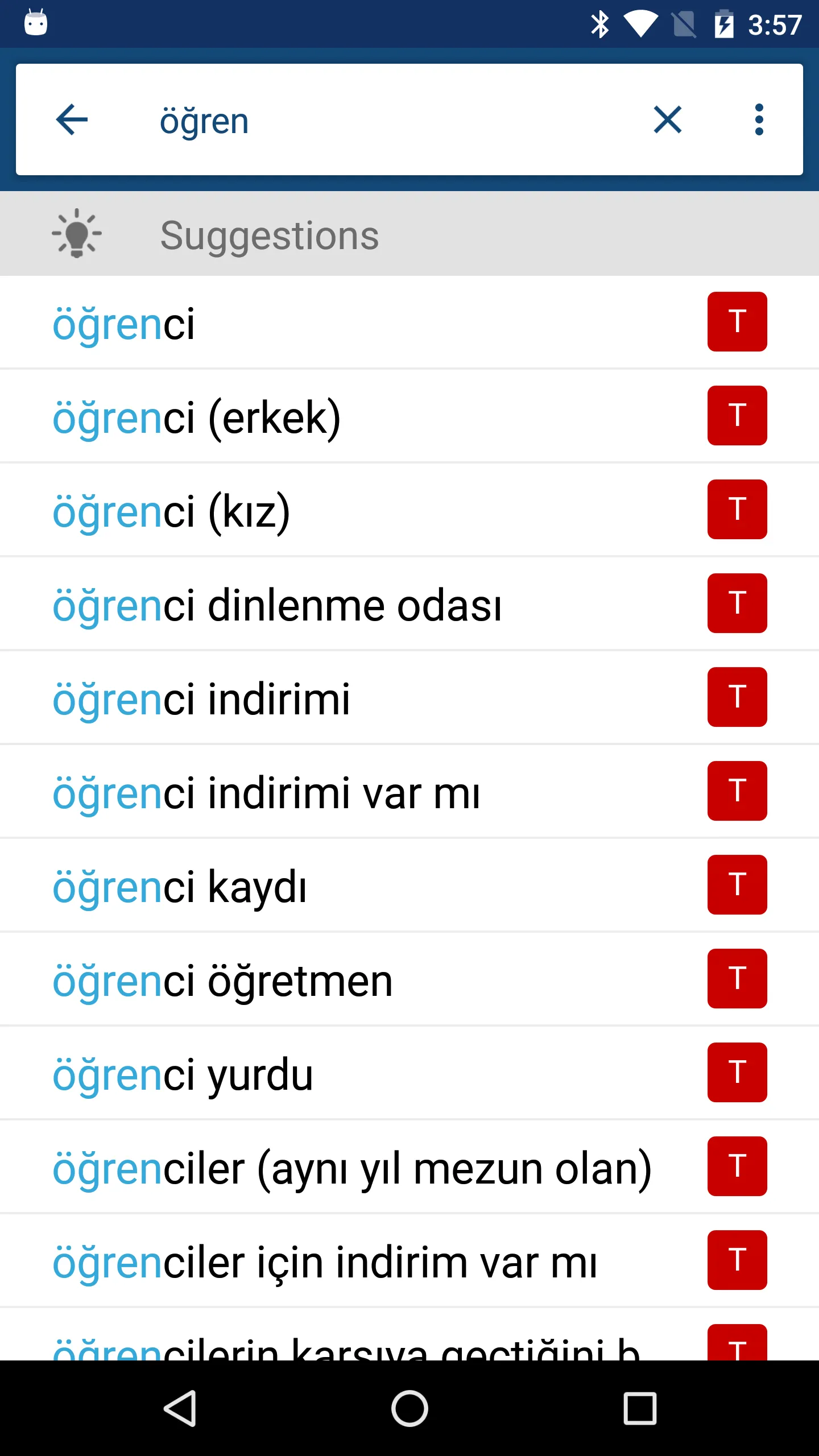 Turkish English Dictionary | Indus Appstore | Screenshot