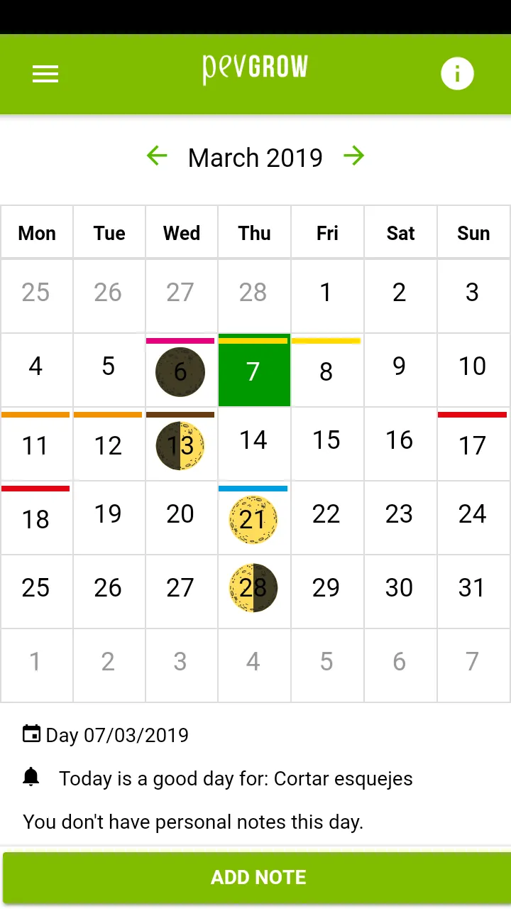 Marijuana Lunar Calendar | Indus Appstore | Screenshot