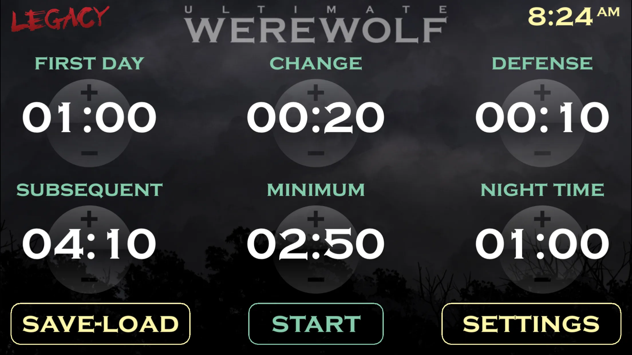 Ultimate Werewolf Timer | Indus Appstore | Screenshot
