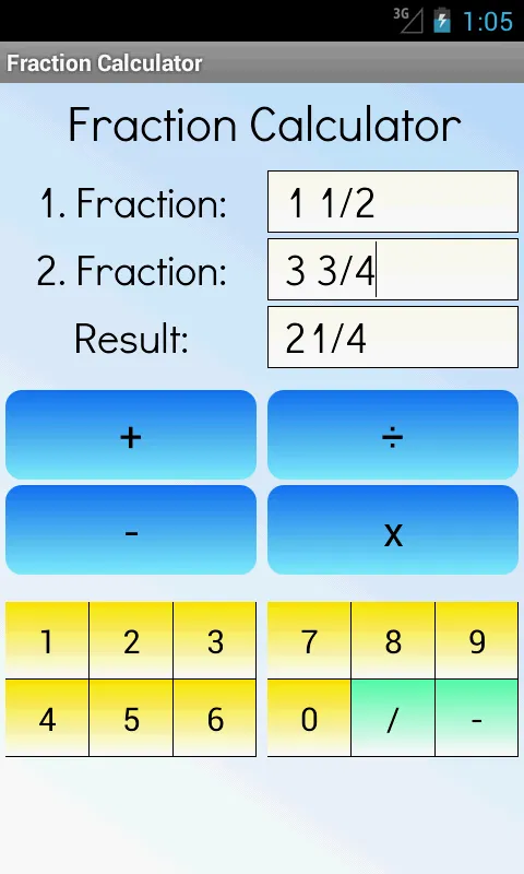 Fraction Calculator | Indus Appstore | Screenshot