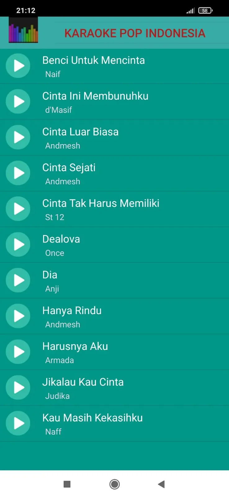 Karaoke Pop Indonesia | Indus Appstore | Screenshot