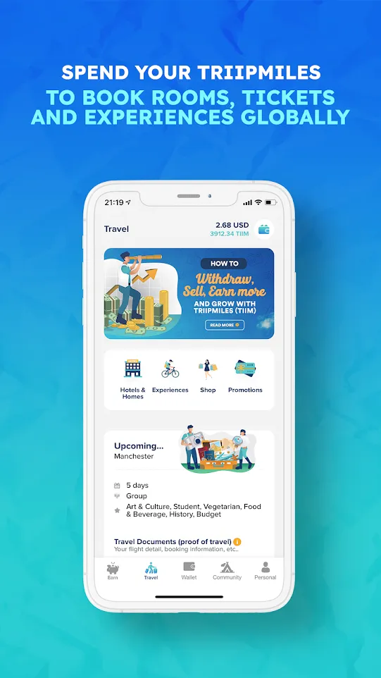 Triip - Earn to travel, travel | Indus Appstore | Screenshot