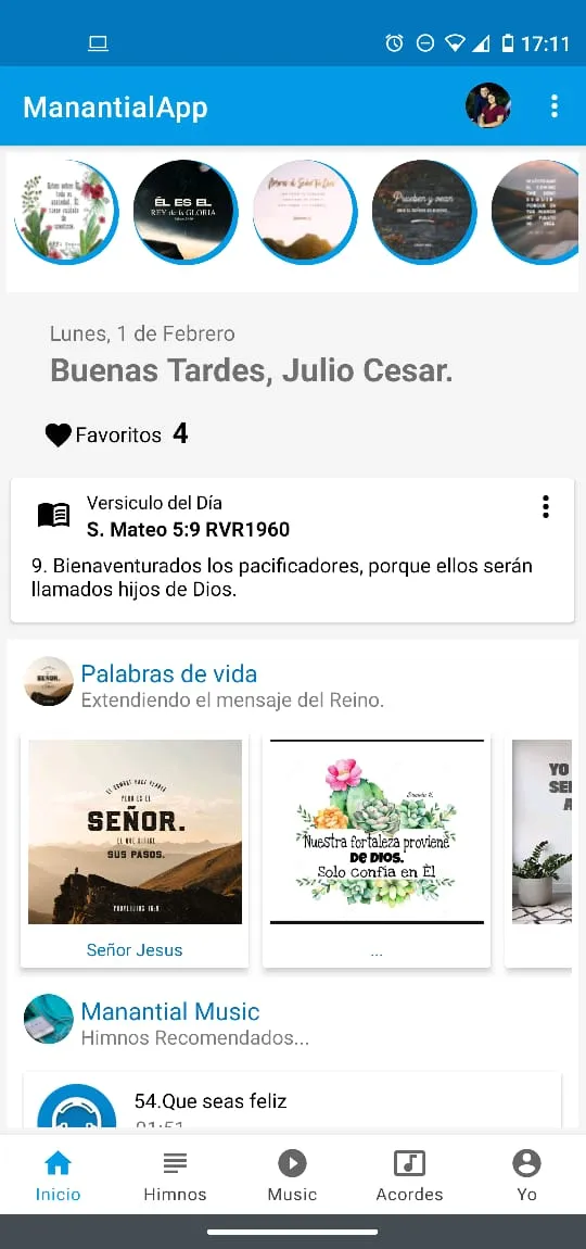 Manantial de Inspiración App | Indus Appstore | Screenshot