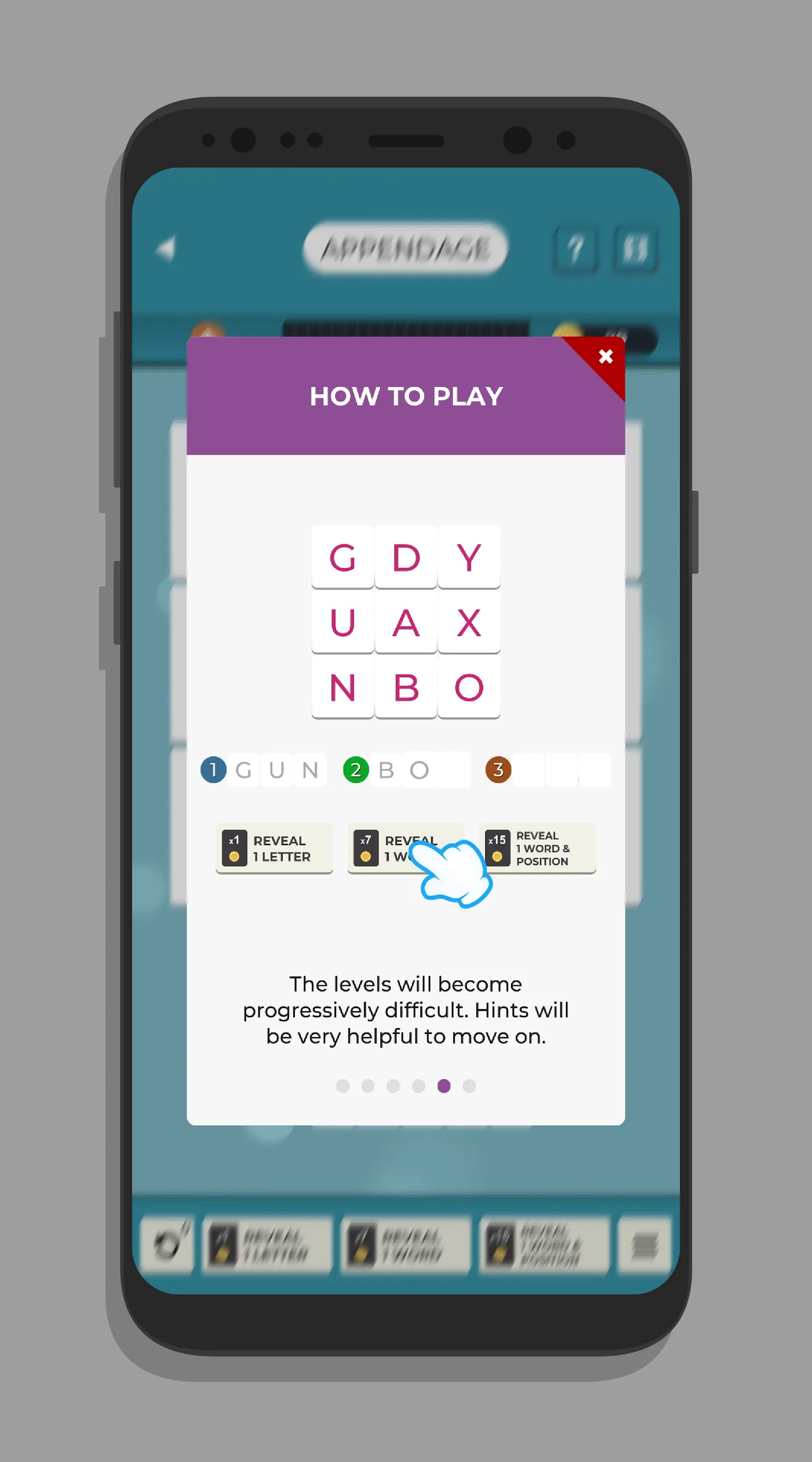 Word Power Swipe Words Game | Indus Appstore | Screenshot