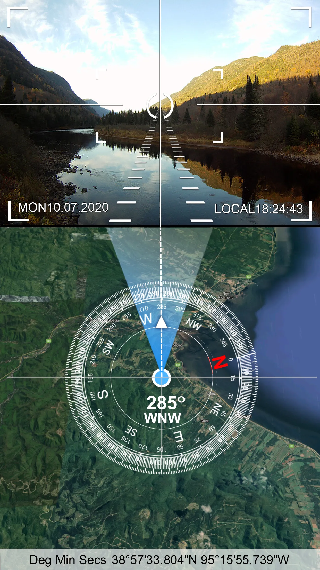 Direction Compass Camera | Indus Appstore | Screenshot