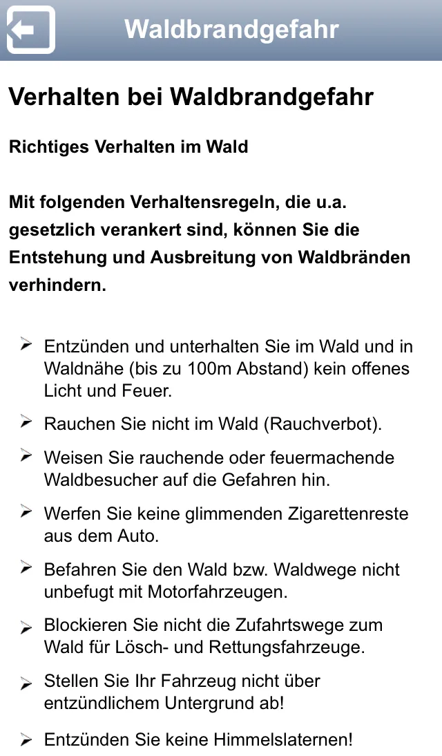 Waldbrandgefahr Sachsen | Indus Appstore | Screenshot