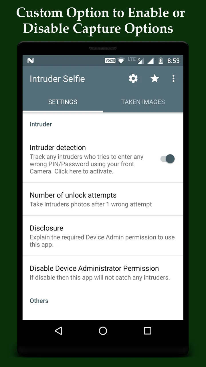 Intruder Selfie Alert | Indus Appstore | Screenshot