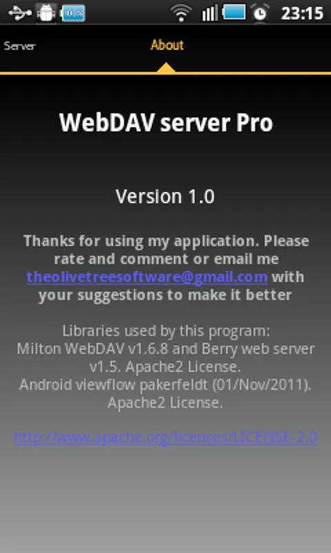 WebDAV Server | Indus Appstore | Screenshot