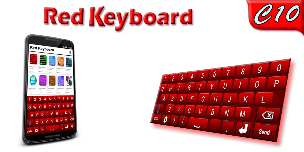 Red Keyboard | Indus Appstore | Screenshot