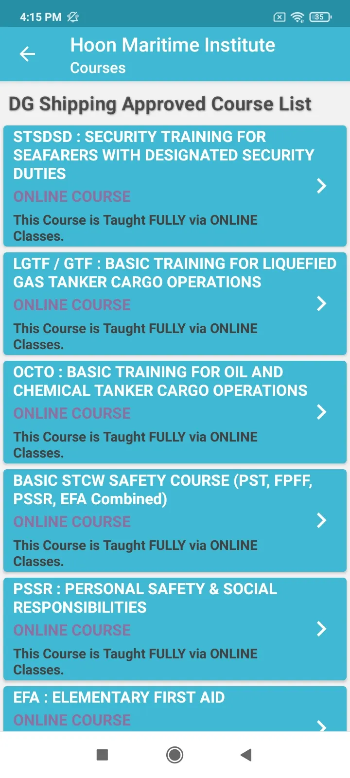 HMI - Hoon Maritime Institute | Indus Appstore | Screenshot