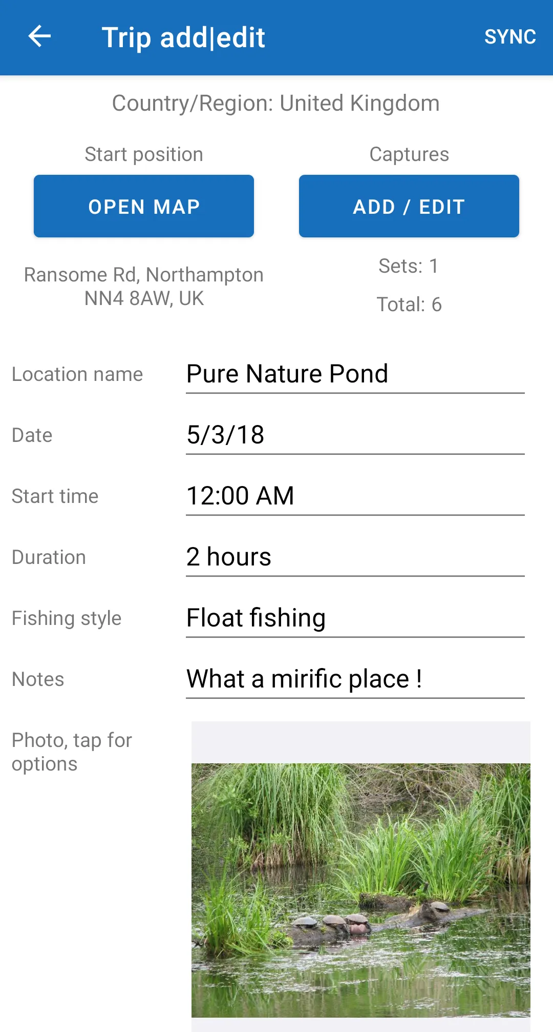 Fishing Organiser | Indus Appstore | Screenshot