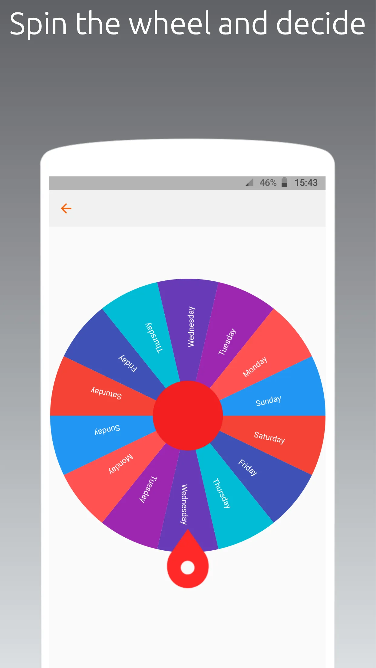 Decision Roulette | Indus Appstore | Screenshot