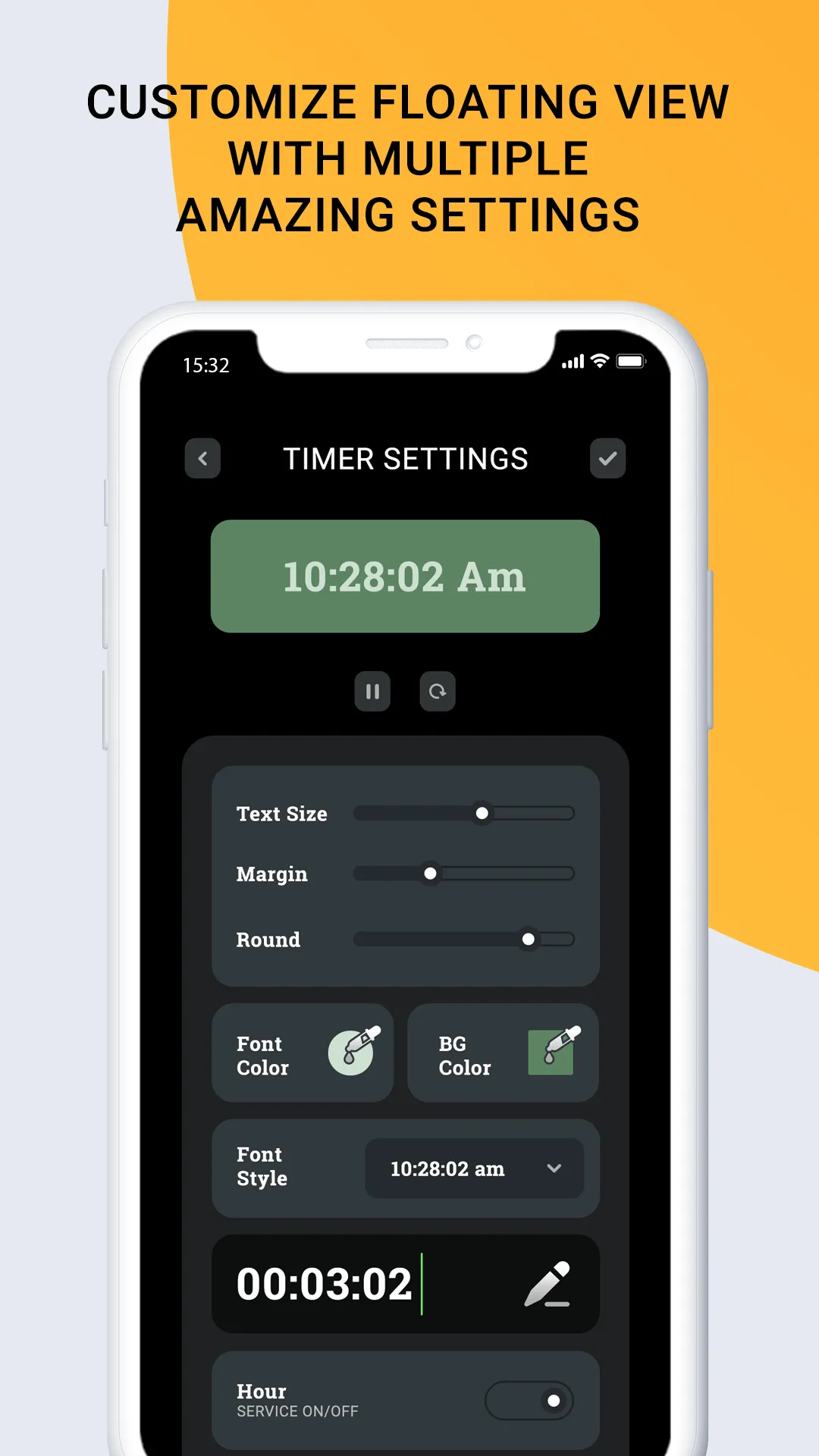 Floating Clock On Screen | Indus Appstore | Screenshot