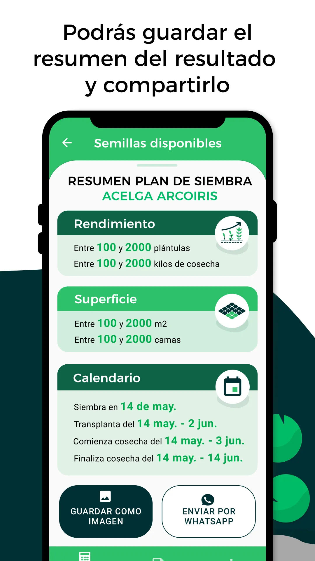 Calculadora de Siembra | Indus Appstore | Screenshot