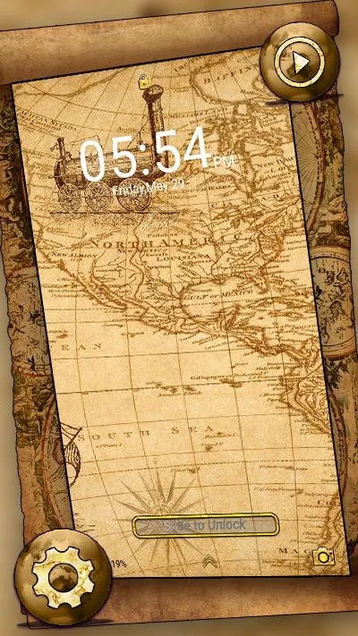 Ancient Map Launcher Theme | Indus Appstore | Screenshot