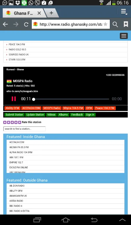 ALL GHANA RADIO TV STATIONS | Indus Appstore | Screenshot